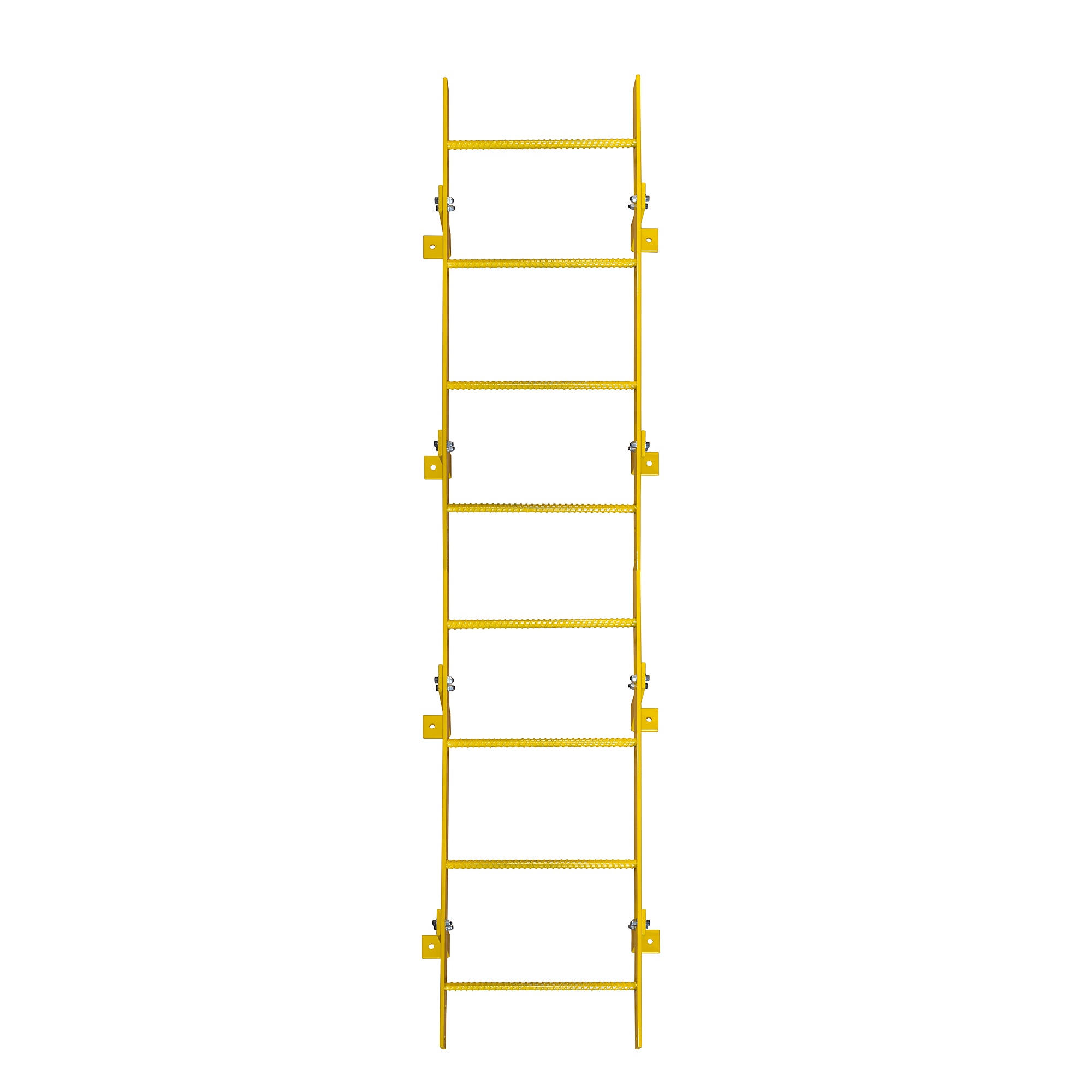 Ballymore, 8 Step Fixed Access Ladder, Height 96 ft, Capacity 350 lb, Material Carbon Steel, Model# WLFS0108-Y
